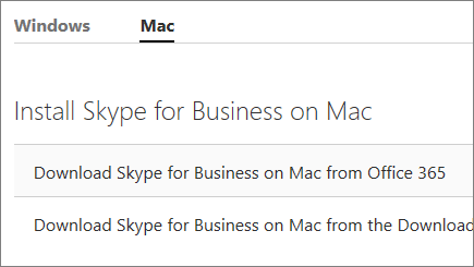 skype for business mac and outlook